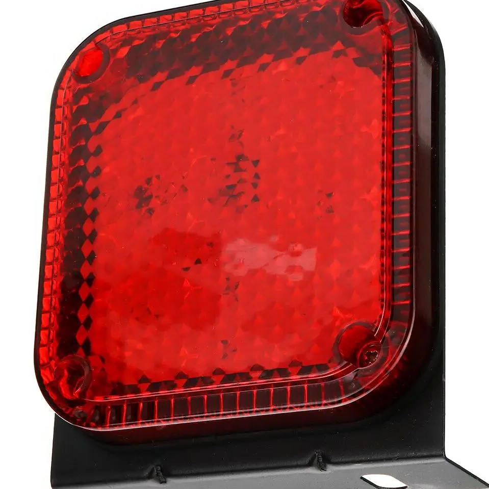2) Amber 2" Square LED Trailer Side Marker Lights Surface Mount - 24043